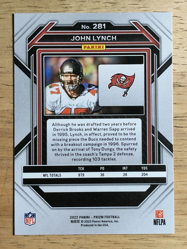 2022 Panini Prizm #281 John Lynch