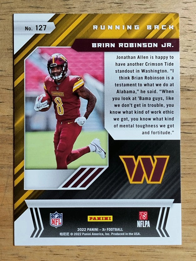 2022 Panini XR #127 Brian Robinson Jr. RC