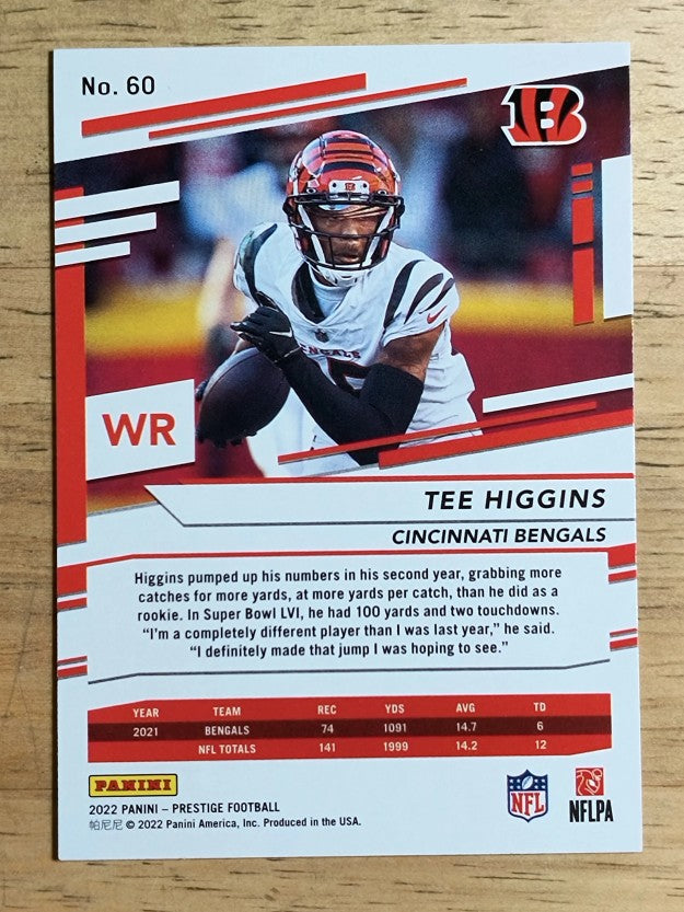 2022 Prestige #60 Tee Higgins