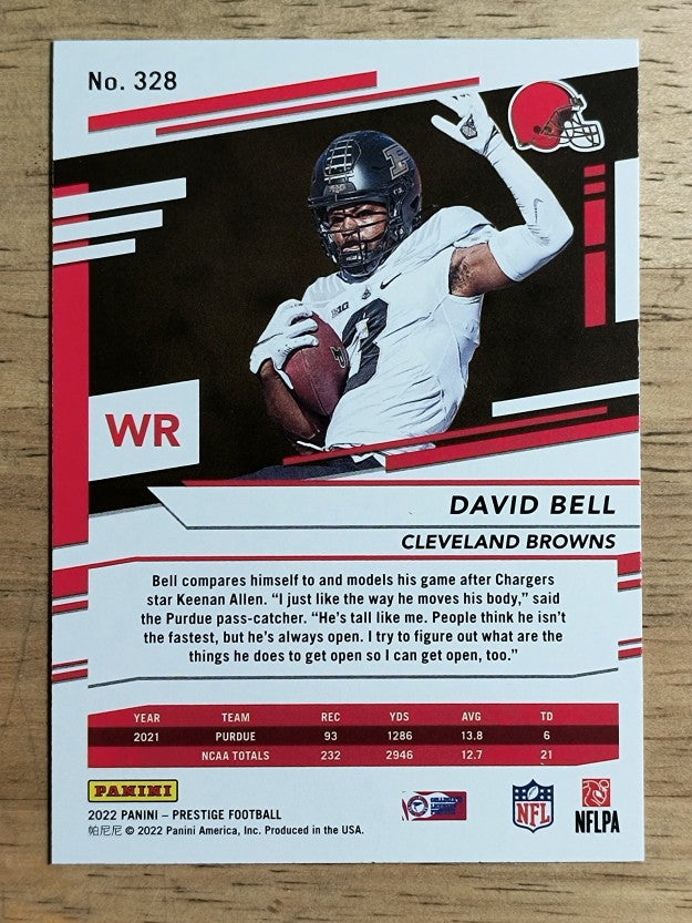 2022 Prestige #328 David Bell RC
