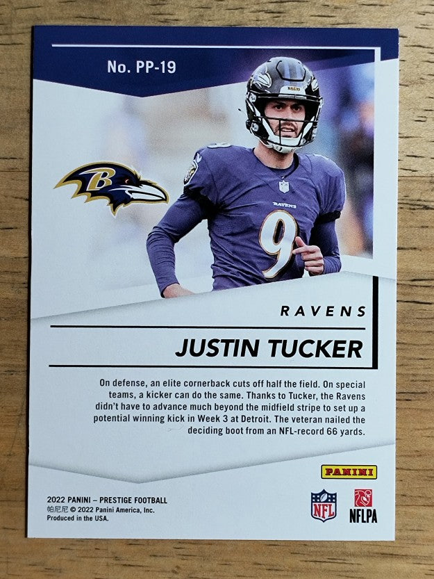 2022 Prestige Prestigious Pros #19 Justin Tucker