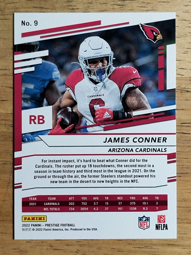 2022 Prestige Xtra Points Diamond #9 James Conner