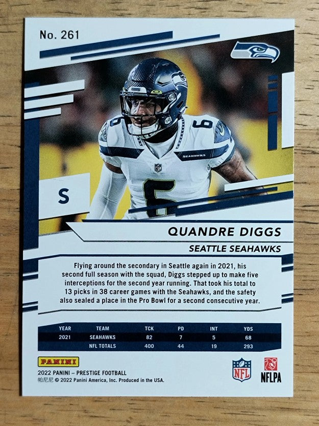 2022 Prestige Xtra Points Diamond #261 Quandre Diggs