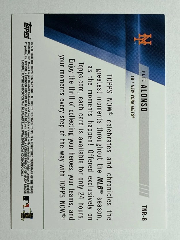 2020 Topps '19 Topps Now Review #TNR6 Pete Alonso