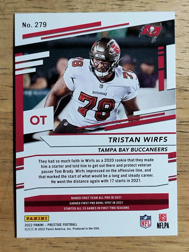 2022 Prestige Xtra Points Diamond #279 Tristan Wirfs