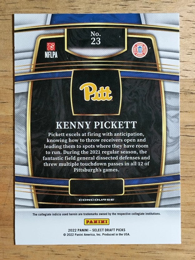 2022 Select Draft Picks Blue #23 Kenny Pickett