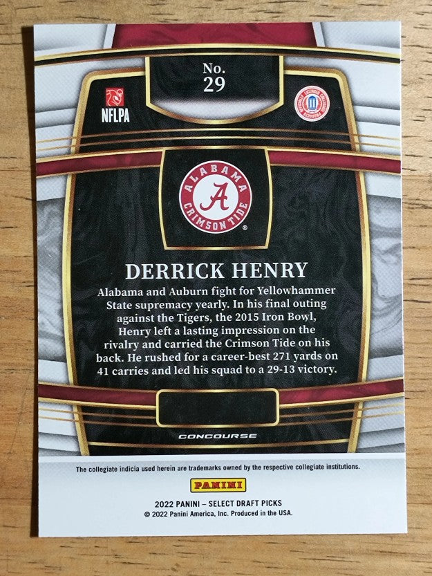 2022 Select Draft Picks Blue #29 Derrick Henry