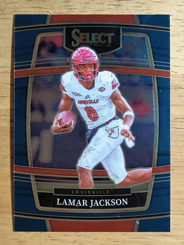 2022 Select Draft Picks Blue #44 Lamar Jackson