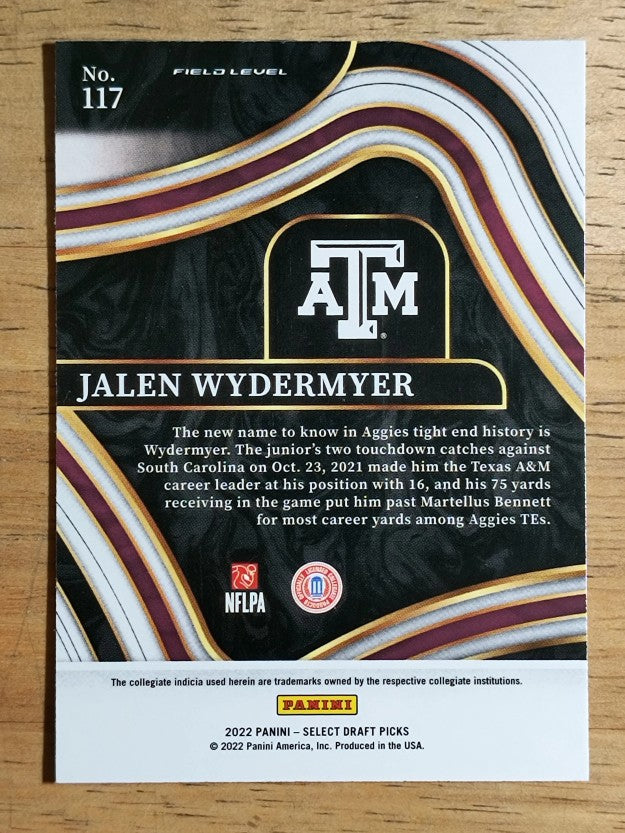 2022 Select Draft Picks Blue #117 Jalen Wydermyer