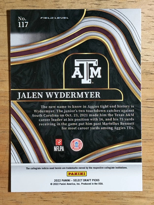 2022 Select Draft Picks Blue #117 Jalen Wydermyer