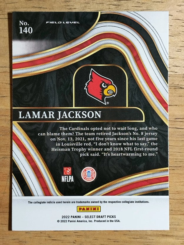 2022 Select Draft Picks Blue #140 Lamar Jackson