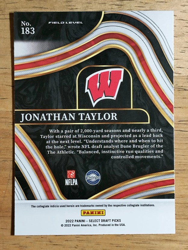 2022 Select Draft Picks Blue #183 Jonathan Taylor