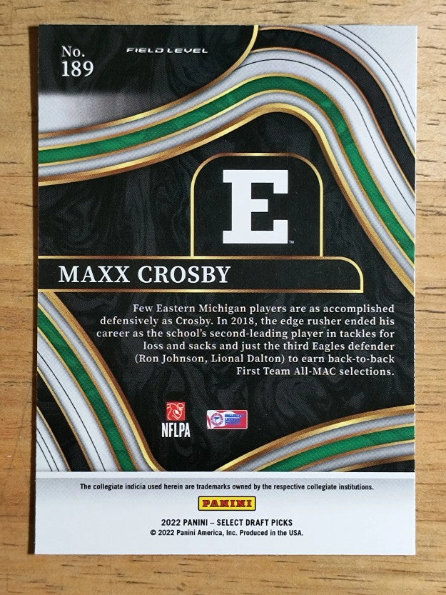 2022 Select Draft Picks Blue #189 Maxx Crosby