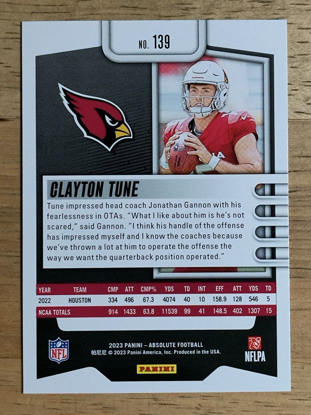 2023 Absolute Retail #139 Clayton Tune