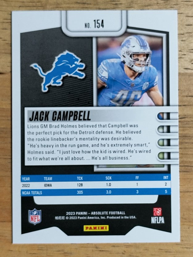 2023 Absolute Retail #154 Jack Campbell