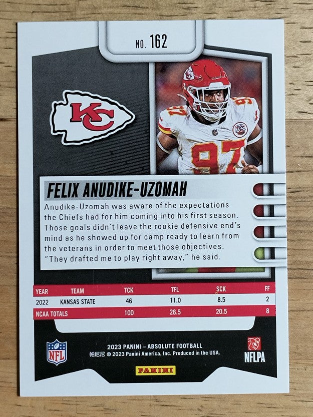 2023 Absolute Retail #162 Felix Anudike-Uzomah