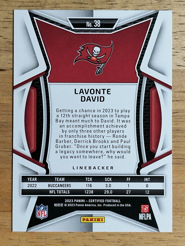 2023 Certified #38 Lavonte David