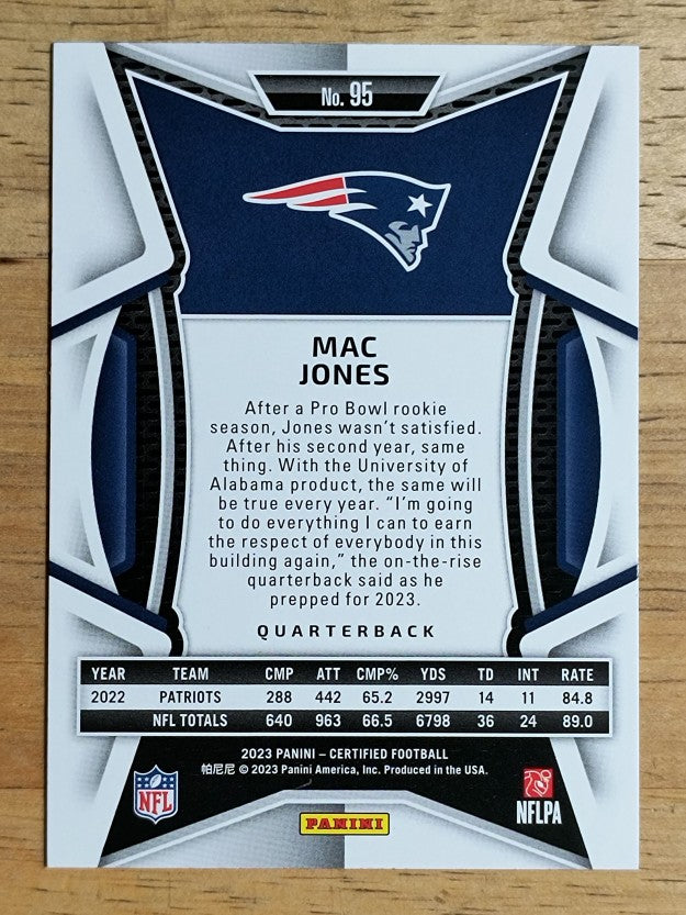 2023 Certified #95 Mac Jones
