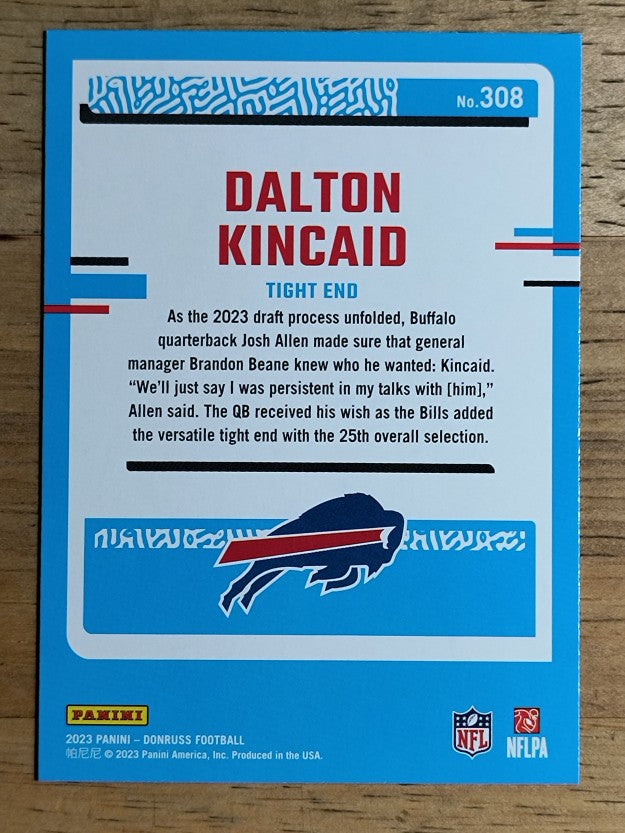 2023 Donruss #308 Dalton Kincaid RR RC