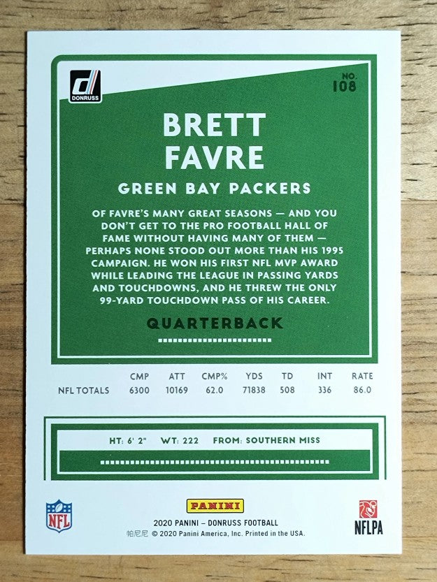 2020 Donruss #108 Brett Favre