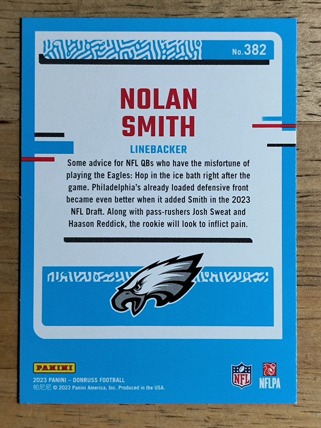 2023 Donruss #382 Nolan Smith RR RC