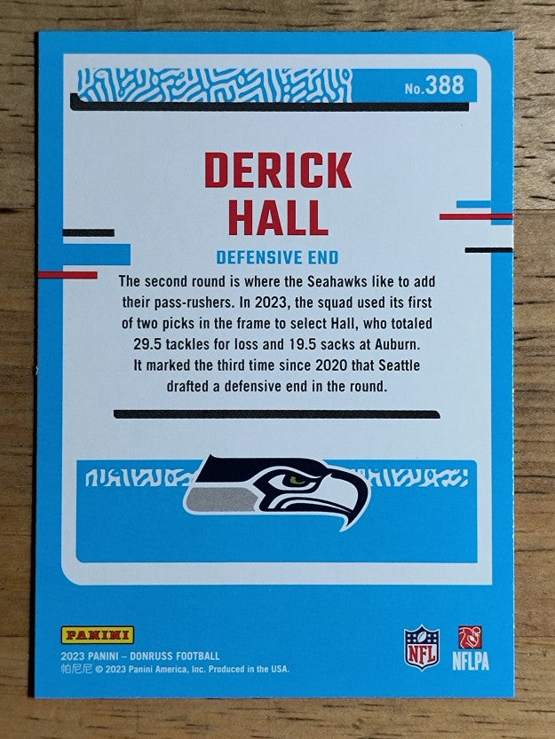 2023 Donruss #388 Derick Hall RR RC
