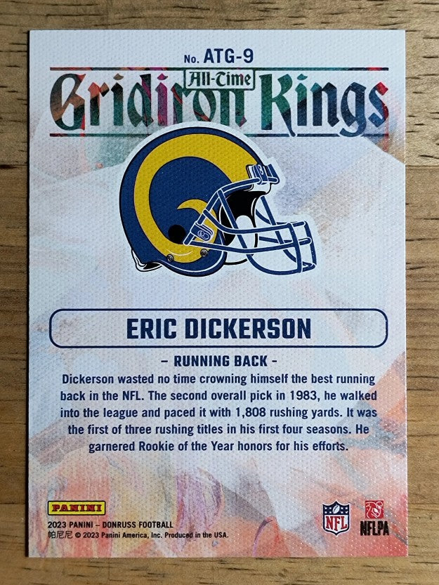2023 Donruss All Time Gridiron Kings #9 Eric Dickerson