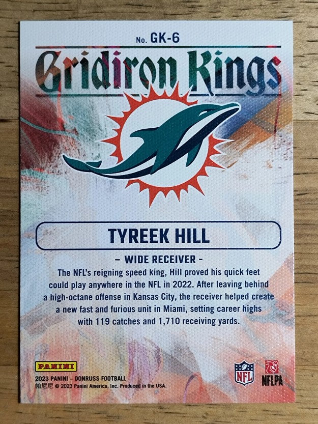 2023 Donruss Gridiron Kings #6 Tyreek Hill