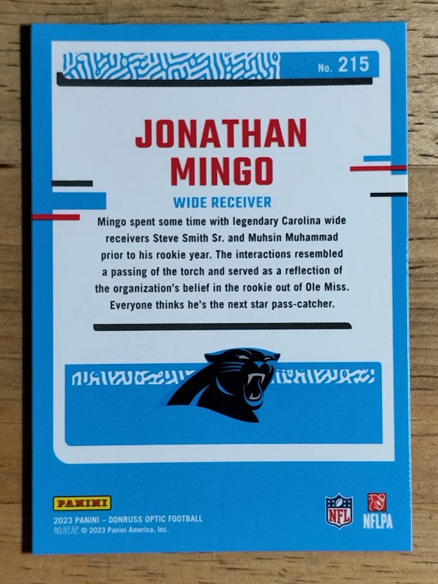 2023 Donruss Optic #215 Jonathan Mingo RR RC