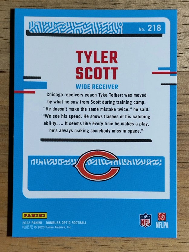 2023 Donruss Optic #218 Tyler Scott RR RC