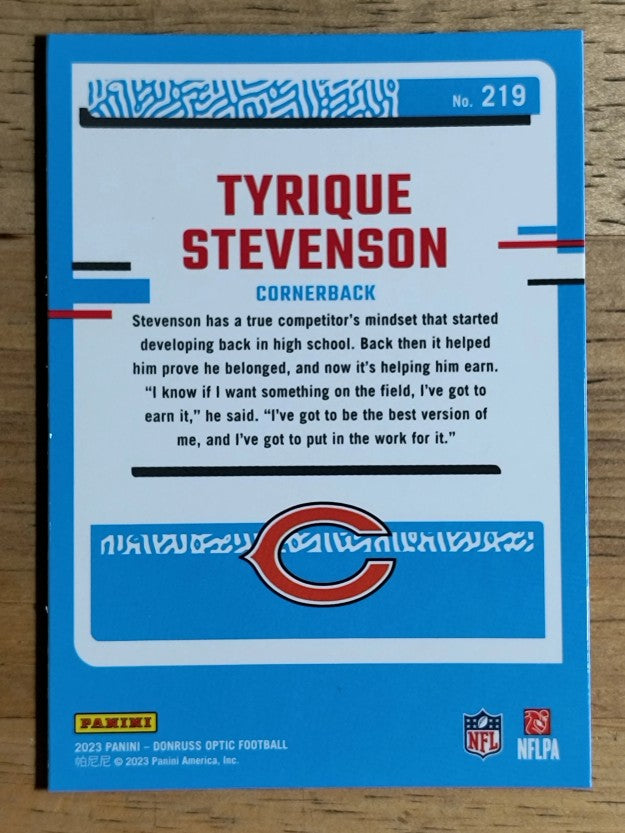2023 Donruss Optic #219 Tyrique Stevenson RR RC