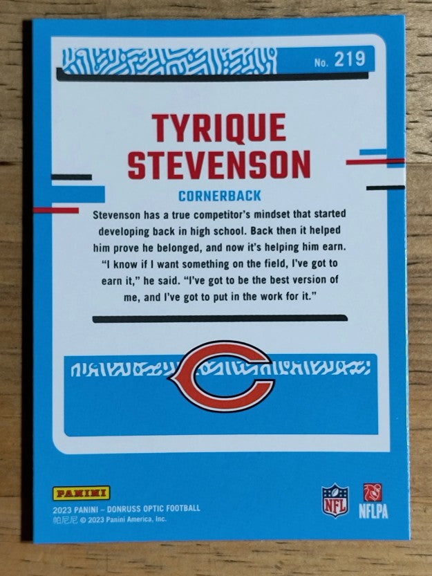 2023 Donruss Optic #219 Tyrique Stevenson RR RC