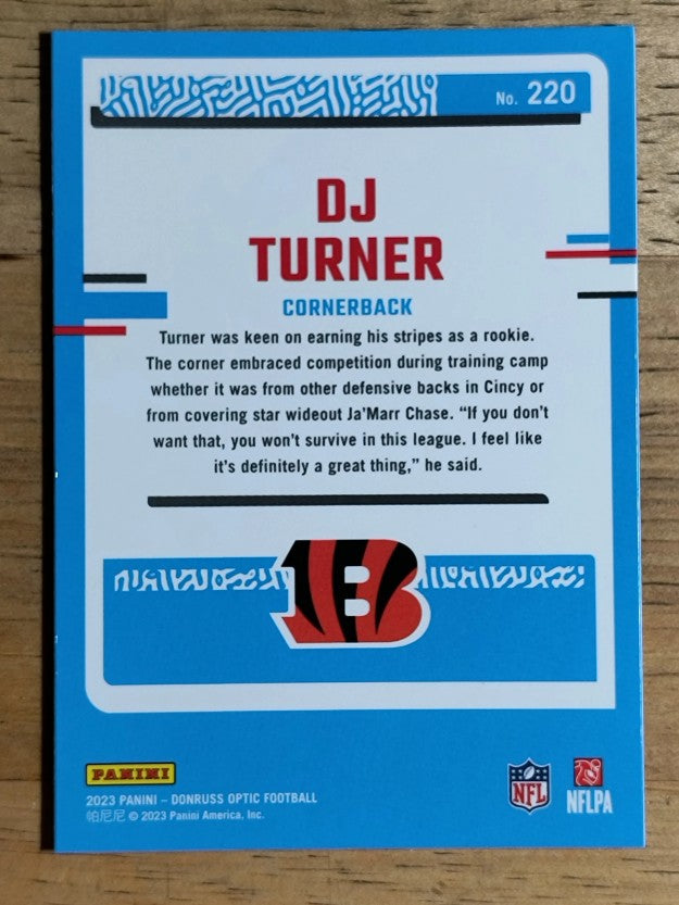 2023 Donruss Optic #220 DJ Turner RR RC
