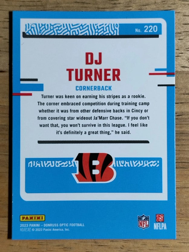 2023 Donruss Optic #220 DJ Turner RR RC