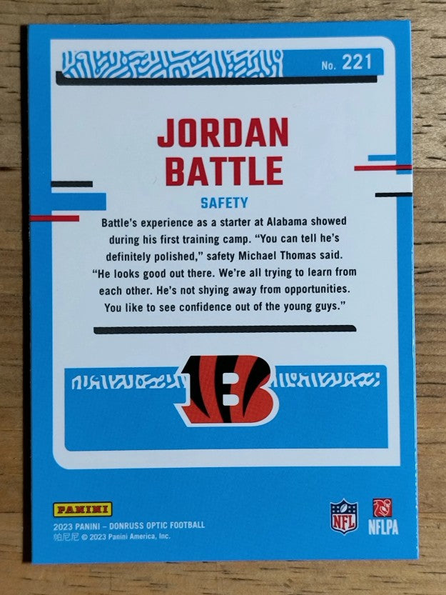 2023 Donruss Optic #221 Jordan Battle RR RC
