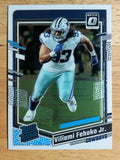 2023 Donruss Optic #229 Viliami Fehoko Jr. RR RC