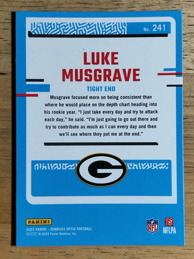 2023 Donruss Optic #241 Luke Musgrave RR RC