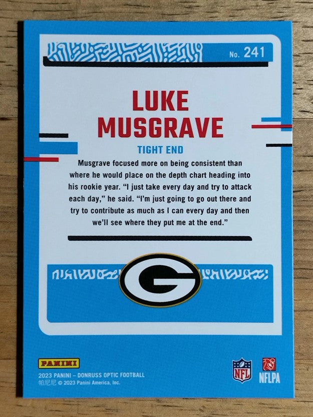 2023 Donruss Optic #241 Luke Musgrave RR RC