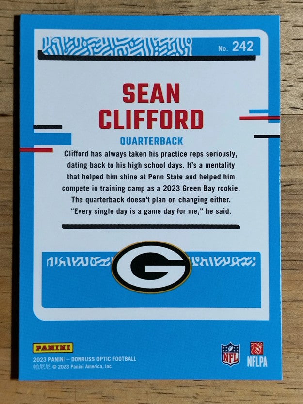 2023 Donruss Optic #242 Sean Clifford RR RC