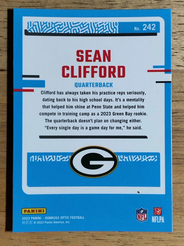 2023 Donruss Optic #242 Sean Clifford RR RC