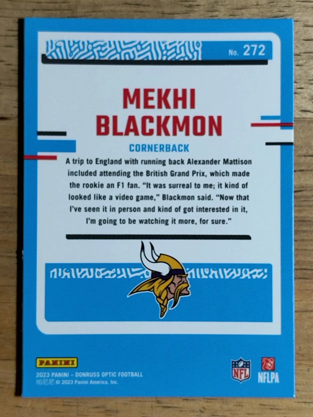 2023 Donruss Optic #272 Mekhi Blackmon RR RC