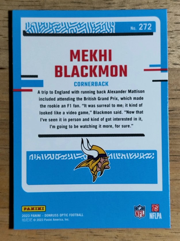 2023 Donruss Optic #272 Mekhi Blackmon RR RC