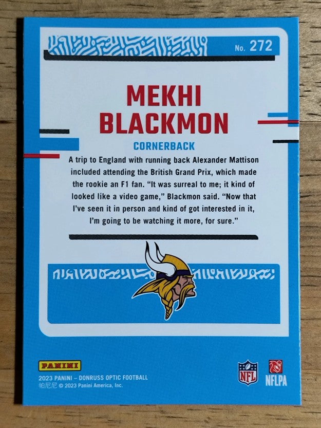 2023 Donruss Optic #272 Mekhi Blackmon RR RC