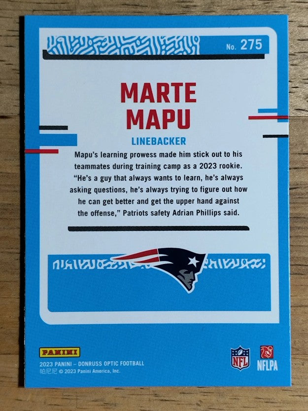 2023 Donruss Optic #275 Marte Mapu RR RC