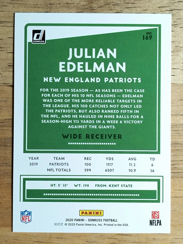 2020 Donruss #169A Julian Edelman