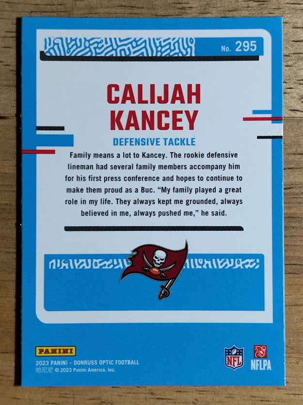 2023 Donruss Optic #295 Calijah Kancey RR RC