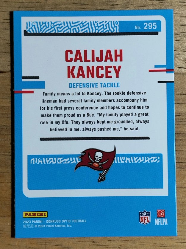 2023 Donruss Optic #295 Calijah Kancey RR RC