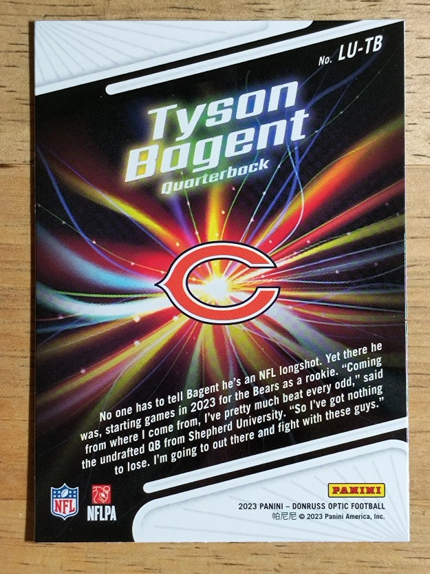 2023 Donruss Optic Light it Up #19 Tyson Bagent