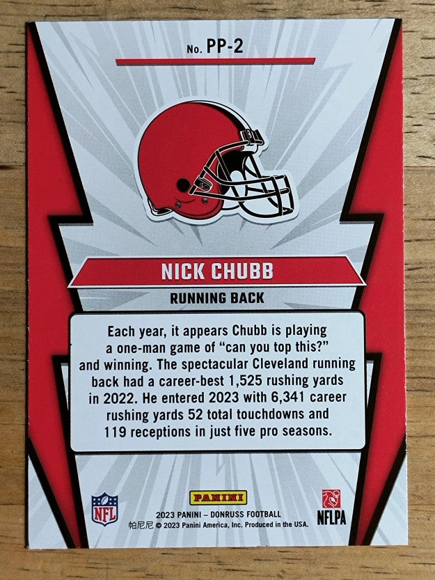 2023 Donruss Power Plus #2 Nick Chubb
