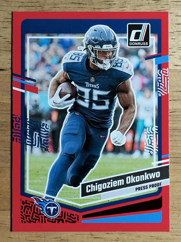 2023 Donruss Press Proof Red #288 Chigoziem Okonkwo
